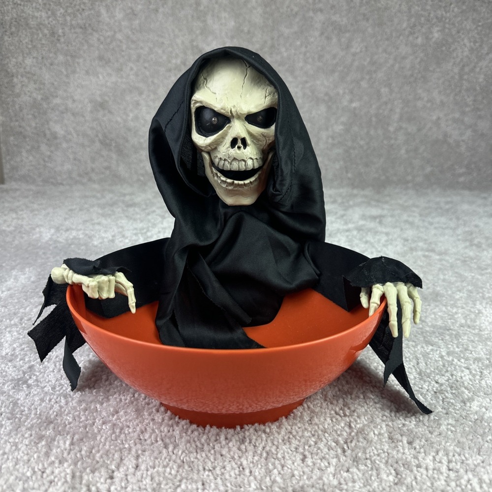 Magic Power‎ Halloween Working Motion Animated Candy Bowl Grim Reaper Skeleton